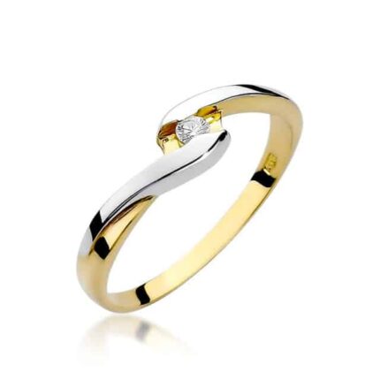 Inel Aur 14K cu Diamant 0.05 ct