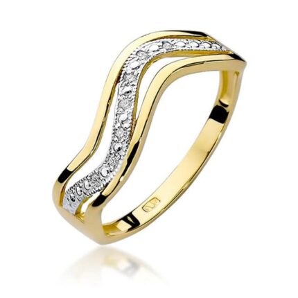 Inel Aur 14K cu Diamant 0.06 ct