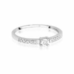 Inel Aur 14K cu Diamant 0.07 ct - Imagine 5