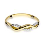 Inel Aur 14k cu Diamant 0.07 ct - Imagine 2