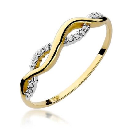 Inel Aur 14k cu Diamant 0.07 ct