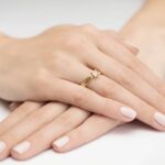 Inel Aur 14k cu Diamant 0.08 ct - Imagine 7