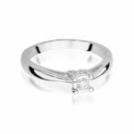 Inel Aur 14k cu Diamant 0.08 ct - Imagine 5
