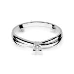 Inel Aur 14K cu Diamant 0.08 ct - Imagine 5