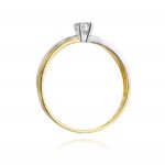 Inel Aur 14K cu Diamant 0.08 ct - Imagine 3