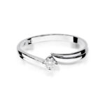 Inel Aur 14K cu Diamant 0.08 ct - Imagine 5