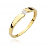 Inel Aur 14k cu Diamant 0.08 ct