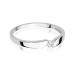 Inel Aur 14k cu Diamant 0.08 ct - Imagine 5