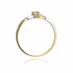 Inel Aur 14K cu Diamant 0.08ct - Imagine 3