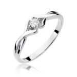 Inel Aur 14K cu Diamant 0.08ct - Imagine 5