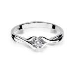Inel Aur 14K cu Diamant 0.08ct - Imagine 6