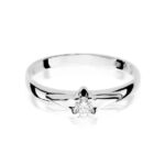 Inel Aur 14K cu Diamant 0.10 ct - Imagine 5