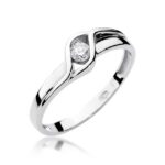 Inel Aur 14K cu Diamant 0.10 ct - Imagine 4