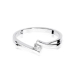 Inel Aur 14K cu Diamant 0.10 ct - Imagine 5