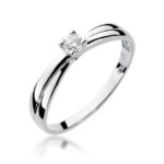 Inel Aur 14K cu Diamant 0.10 ct - Imagine 4
