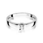 Inel Aur 14K cu Diamant 0.10 ct - Imagine 5