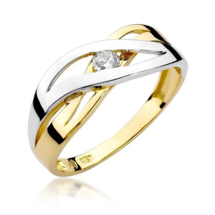 Inel Aur 14k cu Diamant 0.10 ct