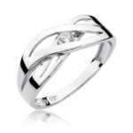 Inel Aur 14k cu Diamant 0.10 ct - Imagine 4