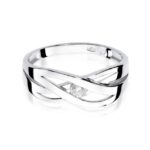 Inel Aur 14k cu Diamant 0.10 ct - Imagine 5