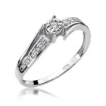 Inel Aur 14K cu Diamant 0.10 ct - Imagine 4