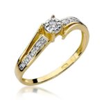 Inel Aur 14K cu Diamant 0.10 ct