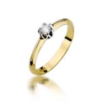 Inel Aur 14K cu Diamant 0.10 ct