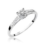 Inel Aur 14K cu Diamant 0.04 ct - Imagine 4
