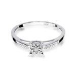 Inel Aur 14K cu Diamant 0.04 ct - Imagine 5