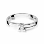 Inel Aur 14K cu Diamant 0.12 ct - Imagine 5