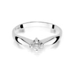 Inel Aur 14K cu Diamant 0.12 ct - Imagine 5