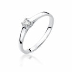 Inel Aur 14K  cu Diamant 0.12 ct - Imagine 4