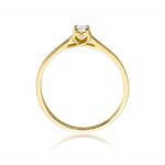 Inel Aur 14K  cu Diamant 0.12 ct - Imagine 3