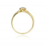 Inel Aur 14K cu Diamant 0.13 ct - Imagine 3