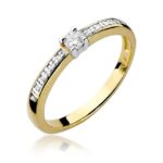Inel Aur 14K cu Diamante 0.13 ct