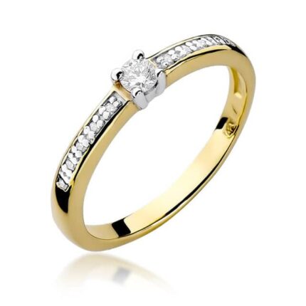Inel Aur 14K cu Diamante 0.13 ct