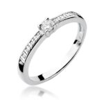 Inel Aur 14K cu Diamante 0.13 ct - Imagine 4