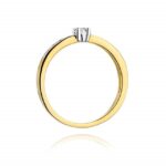 Inel Aur 14K cu Diamante 0.13 ct - Imagine 3