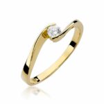 Inel Aur 14K cu Diamant 0.13 ct