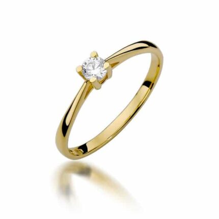 Inel Aur 14K cu Diamant 0.15 ct