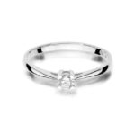 Inel Aur 14K cu Diamant 0.15 ct - Imagine 5