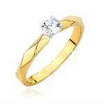Inel Aur 14K cu Diamant 0.15 ct
