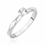 Inel Aur 14K cu Diamant 0.15 ct - Imagine 4
