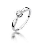 Inel Aur 14K cu Diamant 0.15 ct - Imagine 4