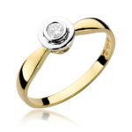 Inel Aur 14K cu Diamant 0.15 ct