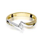 Inel Aur 14K cu Diamant 0.16 ct - Imagine 2