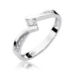 Inel Aur 14K cu Diamant 0.16 ct - Imagine 4