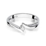 Inel Aur 14K cu Diamant 0.16 ct - Imagine 5