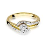 Inel Aur 14K cu Diamant 0.17 ct - Imagine 2