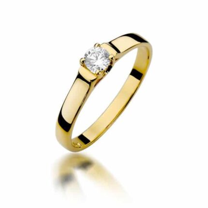 Inel Aur 14K cu Diamant 0.18 ct