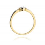 Inel Aur 14K cu Diamant 0.19 ct - Imagine 3